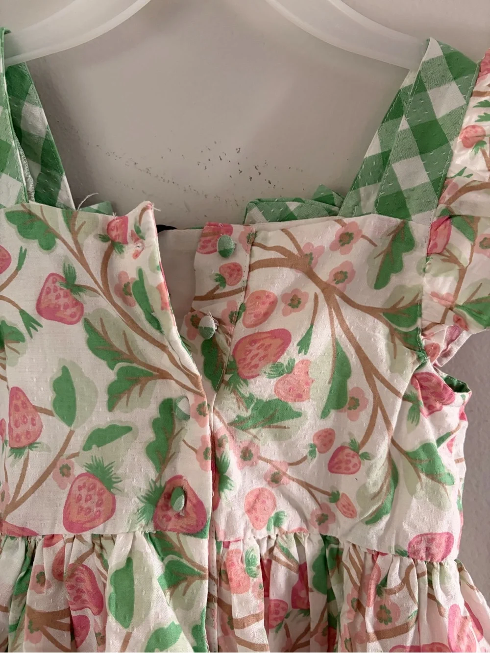 Cupcakes & Cashmere Pink Strawberry Print Dress with Matching Headband